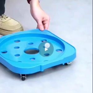 Multifunctional Gas Tank Tray Gas Cylinder Base Holder with Wheels Gas Rack Base Holder Kitchen Tool Moveable Shelf Rack