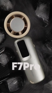 Jamay Kipas Turbo Mini Kipas Genggam Portabel Pendingin Kipas Turbo Kecepatan Tinggi Penyesuaian 100 Kecepatan Dapat Dilipat F7PRO