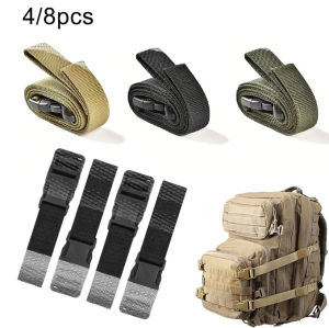 4/8pcs Tactical Backpack Shoulder Strap Compression Fastening System Adjustable Layer Board Carrier Gear Camping Outdoor