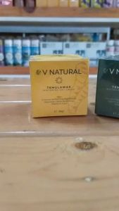 V NATURAL TEMULAWAK WHITENING Day & Night Cream 20gr/cream siang malam temulawak/krim pencerah wajah/cream penghilang jerawat/cream wajah vnatural/cream kulit berminyak/cream penghilang flek hitam/krim pencegah penuaan dini/cream siang anti sinar UV