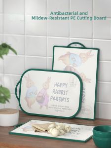 Peter Rabbit Plastic Cutting Board Food Grade Vegetable Chopping Board Fruit Board Auxiliary Food Board Korean Style Rectangular