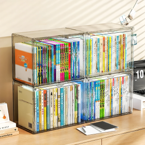Dustproof Transparent Book Organizer