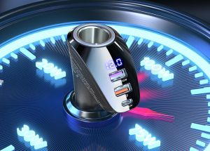 QOOVI 150W Car Charger Type C PD 30W + 100W Quick Charge QC 4.0 + 22.5W Supercharge Scp + Lighter Socket Fast Charging For iPhone 14 iPad Android Cellphones Laptops Tablets