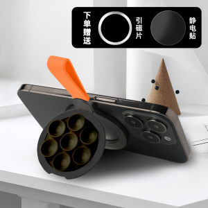 Bathroom Kitchen Self-Adhesive Magnetic Phone Holder Wall Mounted Glass Tile Surface Creative Mobile Stand Ceramic Suction Cup