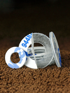 Transparent Insulating PVC Washers Hard Backed Adhesive