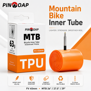 PINMOAP 1/2/5/10PCS MTB TPU Inner Tube Lightweight Bicycle Tire Tube Puncture Resistant Bike Tube For Mountain Road Cycling Repa