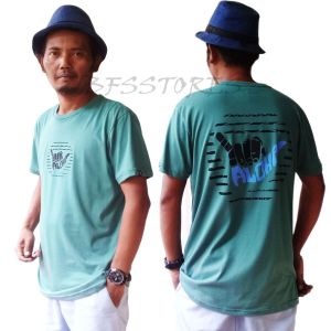 Kaos Surfing Aloha Logo Depan Belakang