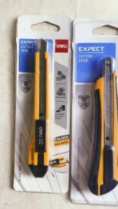 [SALE KHỦNG] Combo dao rọc giấy inox Deli lưỡi dao chất lượng cao k gỉ kèm 10 lưỡi dao
