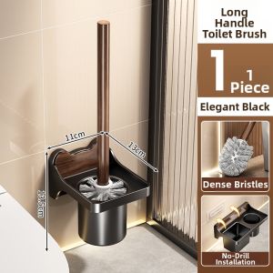 WEIMEIYUAN | Vintage Style Easy Reach Corner Cleaning Bathroom Toilet Brush Set