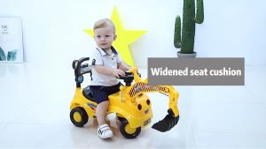 UNISPACE Warranty COD Children Excavators Can Sit and Ride Twisting Cars with Music and Light Car for Kids