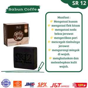 Coffe soap sabun kopi SR12 bekas jerawat flek hitam BPOM
