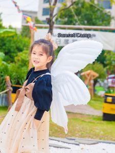HUAFANGXISHI | Outdoor Picnic Decoration Photography Props Large Angel Butterfly Wing Balloon