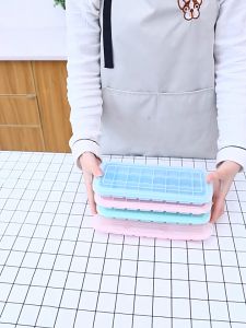 พร้อมส่ง Ableme บล็อคซิลิโคนใส่อาหารแช่แข็ง พร้อมฝาปิดพลาสติก บล็อคซิลิโคนเก็บอาหารเด็ก baby silicone block