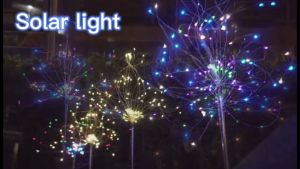 Lampu FireWorks Laba-Laba Kembang Api Solar Panel untuk Halaman Rumah Taman Hias Cafe dan Home Decor Dekorasi Taman Tenaga Surya