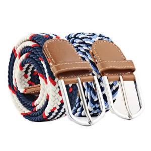 107/120-130cm Mens Womens Belts Casual Woven Elastic Belt Outdoor Sports No Need for Punching Climbing Work Belts For Women
