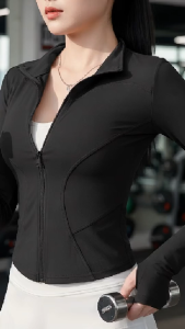 Size M-2XL Womens Outdoor Fitness Zipper Tight Long Sleeve Top Premium Sensation Speed Drying Sports Running Yoga Coat