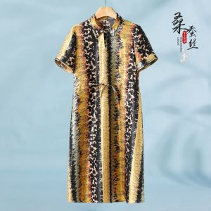 Breathable Waist-tightening Silk Dress 100% Silk