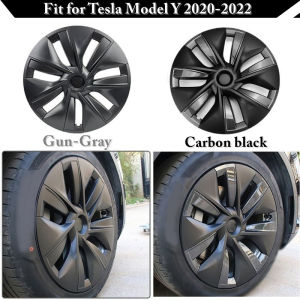 4Pcs/Set 19 inch Automobile Hub Cover Modification Decorative Protection Ring For Tesla Model Y 2020-2022