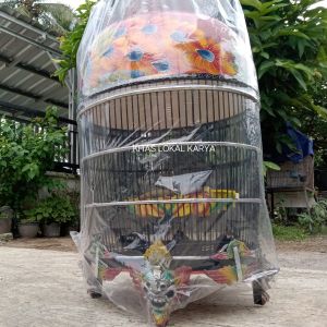 SANGKAR PERKUTUT MAHKOTA PIBER KANDANG BURUNG MERAK ELEGAN HARGA MURAH KUALITAS TERBAIK CIANJUR