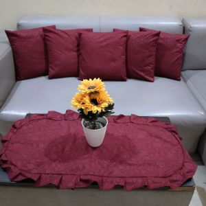SARUNG BAT SOFA + TAPLAK MEJA TAMU UK 75*40 CM