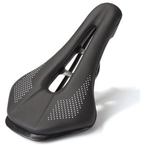 PINMOAP 1PC Hollow Mountain Bike Seat Breathable PVC Bike Saddle Comfortable And Non Slip Suitable For Mountain Road Bikes