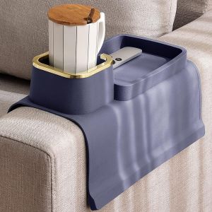 Couch Cup Holder Tray Anti-Slip Design Silicone Sofa Armrest Anti-Spill Couch Drink Holder and Tray Organizer  Creative Stand