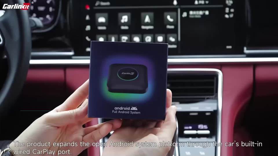 [ SG ] CarlinKit Ai Box Wireless Carplay Adapter Android 13 8-Core 8+128G Built-in GPS Wireless Android Auto Apple Carplay Dongle Car Link Kit Tbox LED 车连易