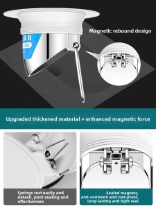 MONLEYTA | German Toilet Odor Preventer Seat Cover Bathroom Sink Drain Plug Anti Odor Device Toilet Bowl Cover Sanitary Accessory