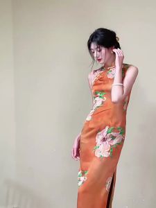 Vintage Elegant Qipao Dress Chinese Style