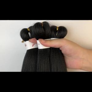 20 Inch Synthetic Pre Stretched Braiding Ombre Hair Extension for Women Yaki Straight EZ Braid Hair Piece