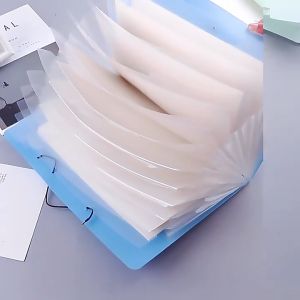 12 layer A4 Extended File Folder With Button Document Storage Paper Organizer Office School Supplies