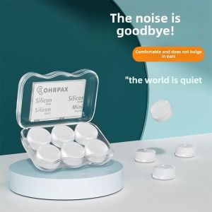 Super Soundproof Silicone Earplugs for Sleeping Anti Snoring Waterproof Swimming Specialized Sleep Aid Ear Seals Noise Isolation