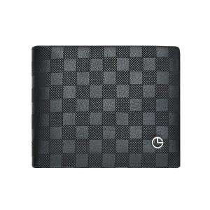 Genuine Leather Compact Wallet with Drivers License Slot