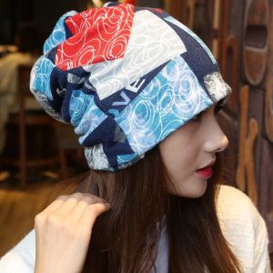 Korean Style Double Layered Headscarf Hat Womens Spring Autumn Fashionable All-In-One Headwear Two-Piece Set Baby Head Cover