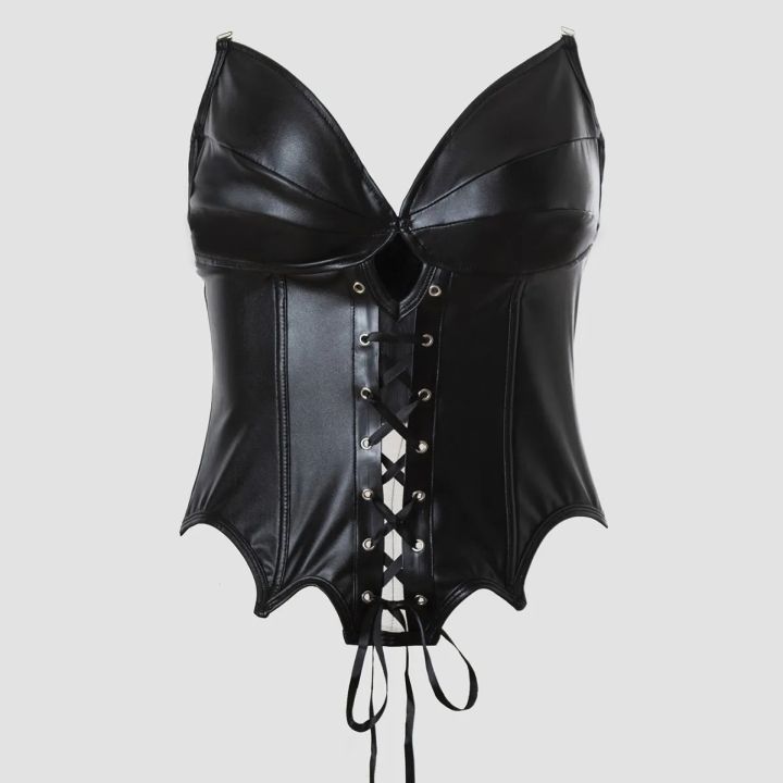 Black Punk Sexy Girl Binding Body Suit Waist Slimming PU Belt Back Buckle Tightening Chest Clothes Women's Underwear | Lazada Black Punk Sexy Girl Binding Body Suit Waist Slimming PU Belt Back Buckle Tightening Chest Clothes Women's Underwear | Lazada