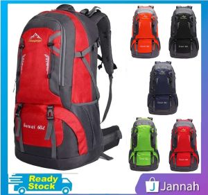 Jannah Beg Galas Remaja Wanita Lelaki Sekolah ( Women Men 60L Travel Hiking Leisure Student Sports Backpack Bag ) 4W4