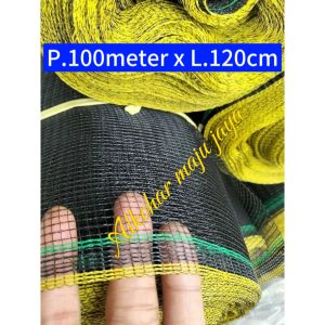 Waring TL Hitam Original P100meterX L120cm - P.50meterX L120cm Jaring Pagar Ayam/Perkebunan Termurah