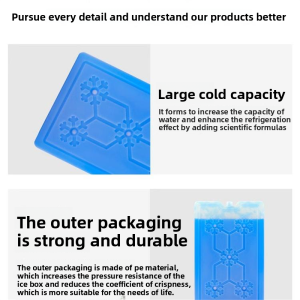 MONLEYTA | Reusable Ice Crystal Box Blue Ice Cooling Preservation Commercial Ice Brick Ice Bag For Air Conditioner Fan Stall Cooling