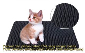 V.TOP Alas Kucing Pasir Alas Kotoran Kucing Lapisan Ganda