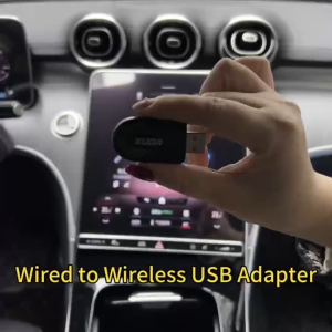 XUDA ใหม่ 2-in-1 CarPlay Android Auto อะแดปเตอร์เชื่อมต่อแบบมีสายกับไร้สาย USB Dongle MiniBox อัจฉริยะ Plug and PlayWiFi