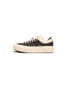 Matnut Type 2.0 Star Increased Thick Bottom Board Shoes Grey Beige Net Cloth Lined Retro Style round Toe Flat Heel Casual Sneakers