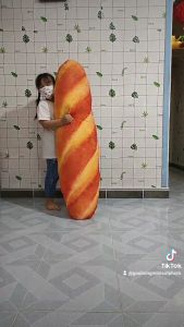 GỐI ÔM BÁNH MÌ GỐI ÔM DÀI GỐI ÔM 3D BÁNH MÌ KHỔNG LỒ VẢI NHUNG MỀM MỊN CAO CẤP XUẤT KHẨU GIÁ RẺ
