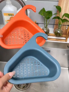 PaulWeekend ตะกร้าช่องระบายน้ำในสระแบบอ่างล้างหน้าแขวนแห้งและเปียกแบบไม่เจาะผลไม้และผักกระเปาะกรองตะกร้าระบายน้ำ