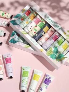 10pcs Hand Cream Box Scented Hand Cream Suitable for Chapped Travel Hand Cream Mini Moisturizing Lotion with Shea