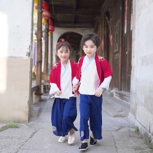 ชุดตรุษจีนเด็กผู้ชาย ชูดปี 2023 ชูดจีน ชูดเด็กจีน บรรจุภัณฑ์เสริมสร้างสุขภาพสำหรับเด็ก 9-10 ปี