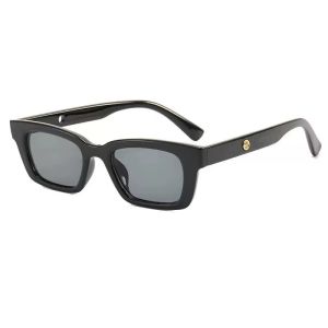 Retro European and American Style Fashionable Small Frame Womens Square UV Resistant Sunglasses