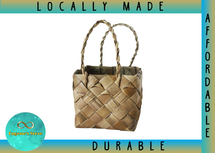 EUGENES pcs Native bayong Bag mini (12x12x12cm) Lazada Lazada PH