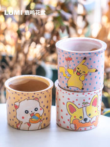 Hand-Painted Cartoon Animal Cute Succulent Plant Pots Lovely Small Animal Flower Pots Special Price Empty Shelf Treatment Tailors