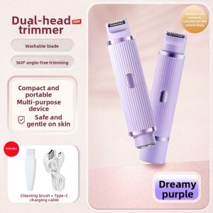 Electric Ladys Personal Grooming Tool Hair Removal Razor Armpit Full Body Shaving Private Area Tool without Left Black Points