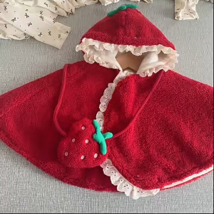 เด็กผ้าคลุมฤดูใบไม้ร่วงและฤดูหนาวทารกแรกเกิดผู้หญิงเสื้อคลุม คริสต์มาส เด็กคริสต์มาส เสื้อผ้าเด็กใหม่คริสต์มาส เสื้อผ้าซานตาคลอส เสื้อผ้าคริสต์มาสสำหรับเด็ก เหมาะกับเทศกาลคริสต์มาส เด็กผู้ใหญ่ เครื่องแต่งกายสำหรับการแสดง